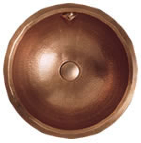 Cupferbecken handgearbeitet D = 370mm mit gewölbtem Rand OHNE Überlauf Etruscan Cupferbecken handgearbeitet D = 370mm mit gewölbtem Rand OHNE Überlauf Etruscan