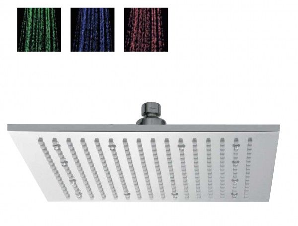 03SD4955CR – Brausekopf quadratisch 300x300mm mit Cromotherapie (LED), Antikalkdüsen Chrom , kpl. Mit Elektronik Durchflussmenge 03SD4955CR – Brausekopf quadratisch 300x300mm mit Cromotherapie (LED), Antikalkdüsen Chrom , kpl. Mit Elektronik Durchflussmenge