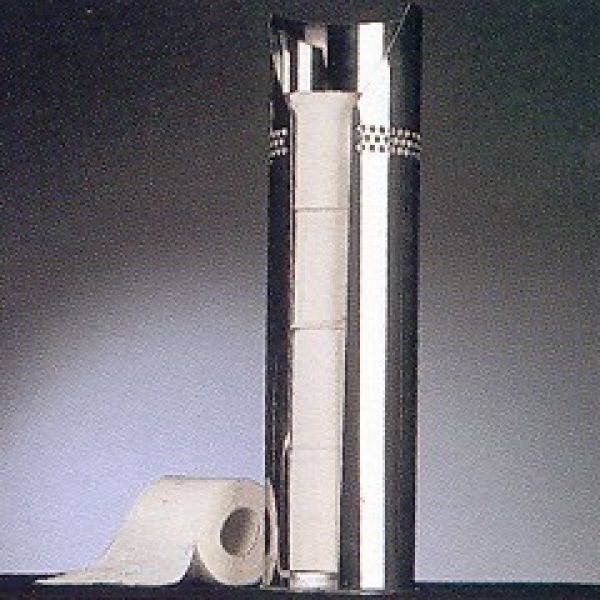 Ersatzrollenhalter bodenstehend Edelstahl teilgelocht für 4 WC Rollen D=13cm H=49cm Edelstahl poliert datei