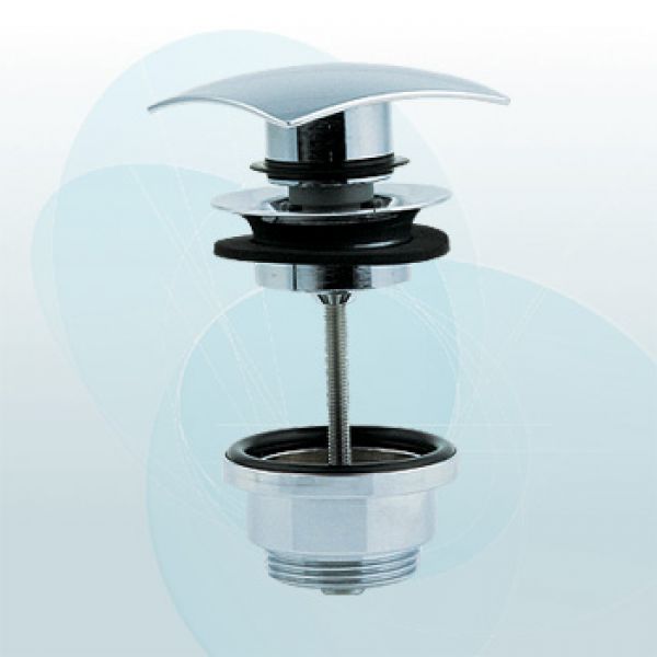 Excenterventil mit quadratischer Kappe PUSH OPEN , Kontermutter zylindrisch 1 1_4 , Verstellbereich 0-70mm CHROM datei Excenterventil mit quadratischer Kappe PUSH OPEN , Kontermutter zylindrisch 1 1_4 , Verstellbereich 0-70mm CHROM datei