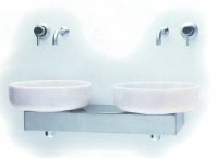Doppelwaschtisch VIRGO mit zwei Becken VLK40 und Edelstahlkonsole, ohne Hahnbank L=940mm datei
