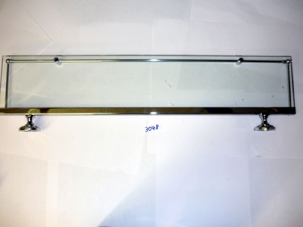 Ablage mit Glasplatte OLD ENGLAND Chrom Ablage mit Glasplatte OLD ENGLAND Chrom